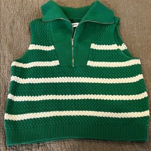 Sonoma Vibrant Green Knit Sweater Vest